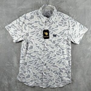 NWT Burlebo Shirt Mens M Camo Performance Outdoors Lightweight Work Tech